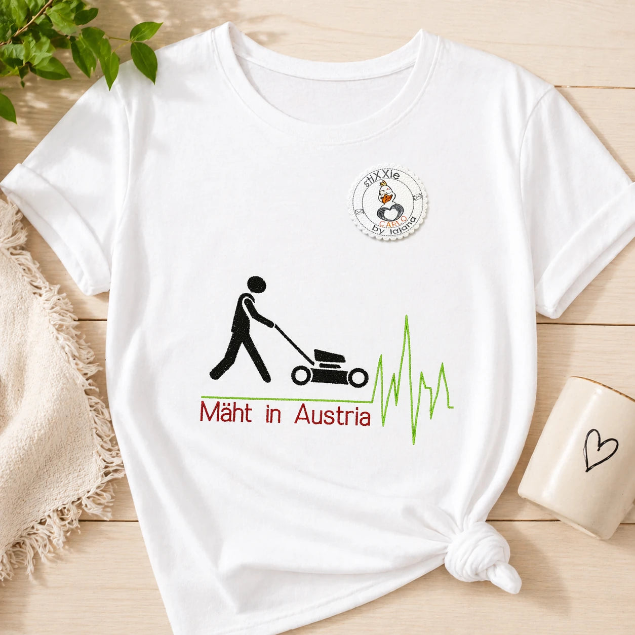 Stickdatei Mäht in Germany