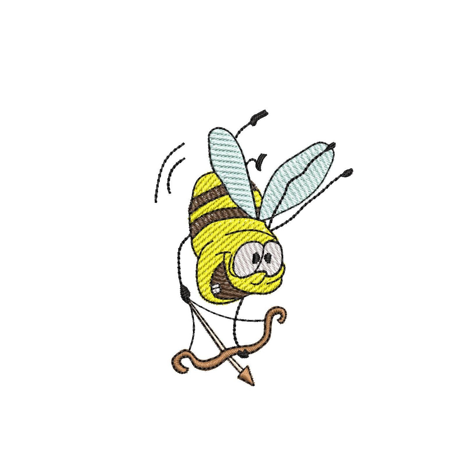 Stickdatei Bienen verliebt