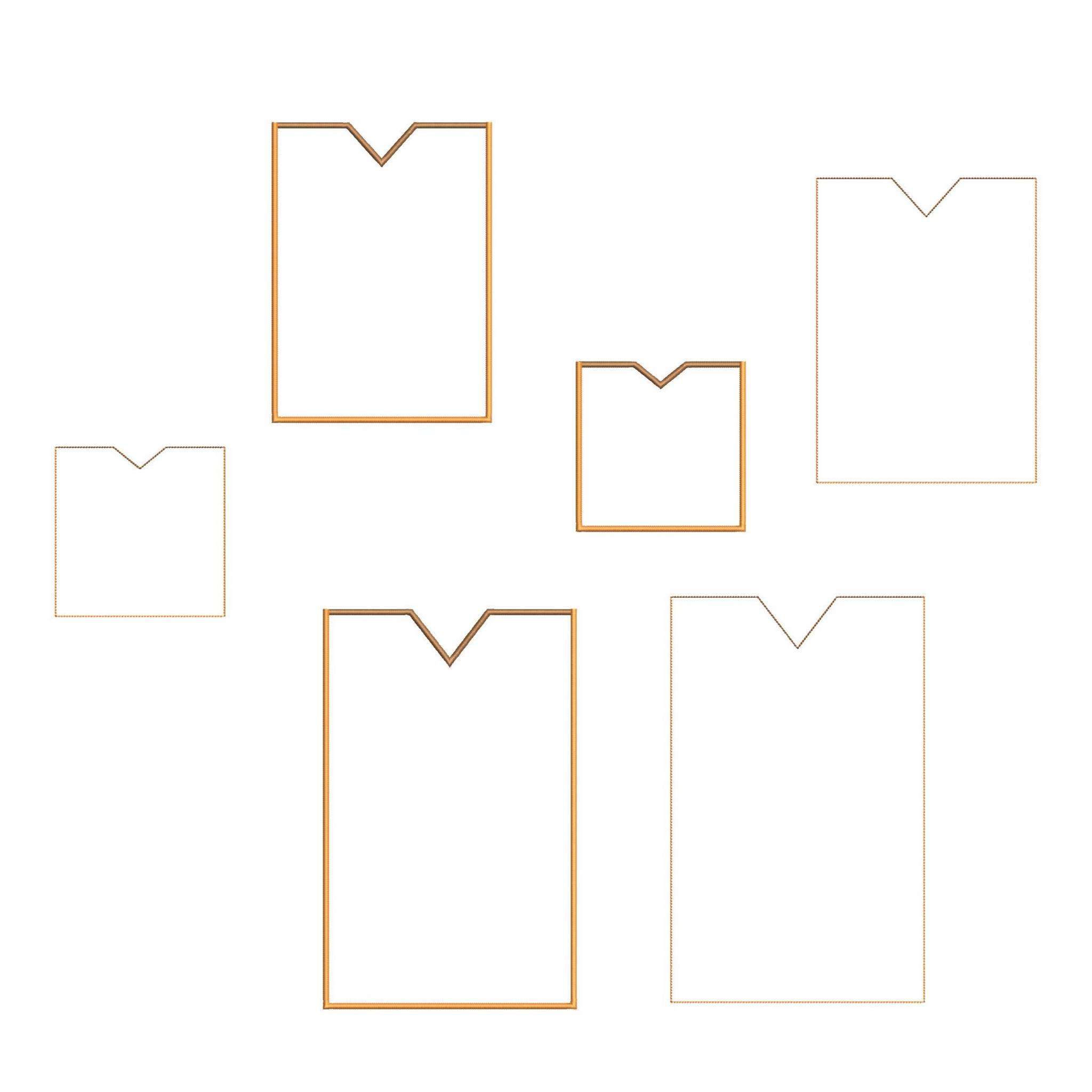 ITH Stickdatei Blankohuellen einfach