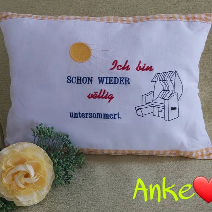 Stickdatei Spruch Untersommert