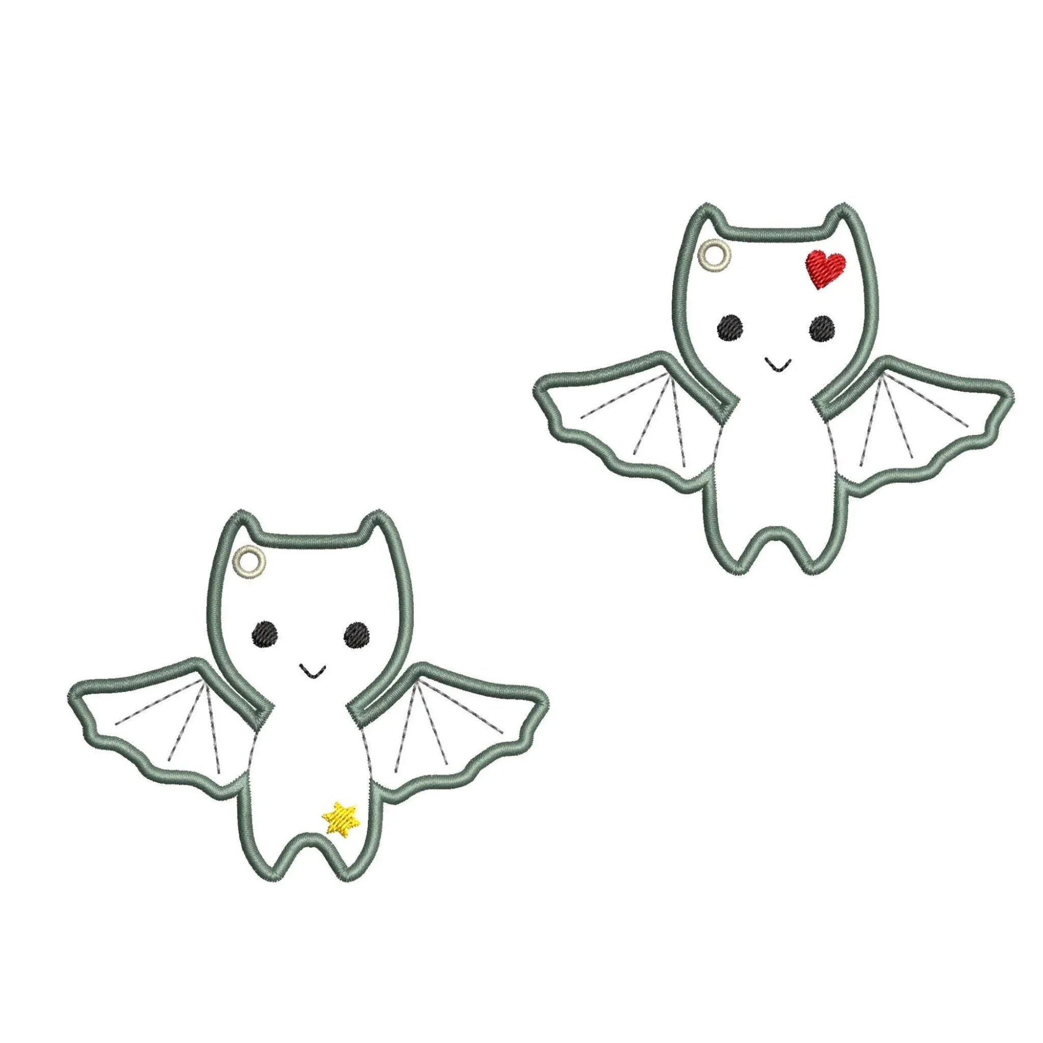 ITH Stickdatei Fledermaus Kuscheltier