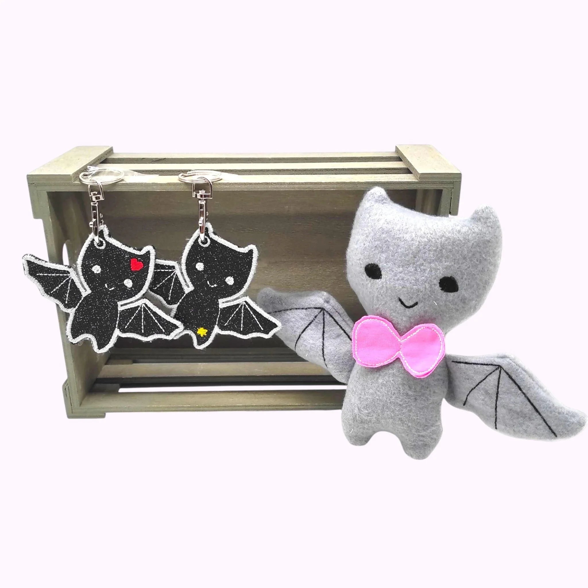 ITH Stickdatei Fledermaus Kuscheltier