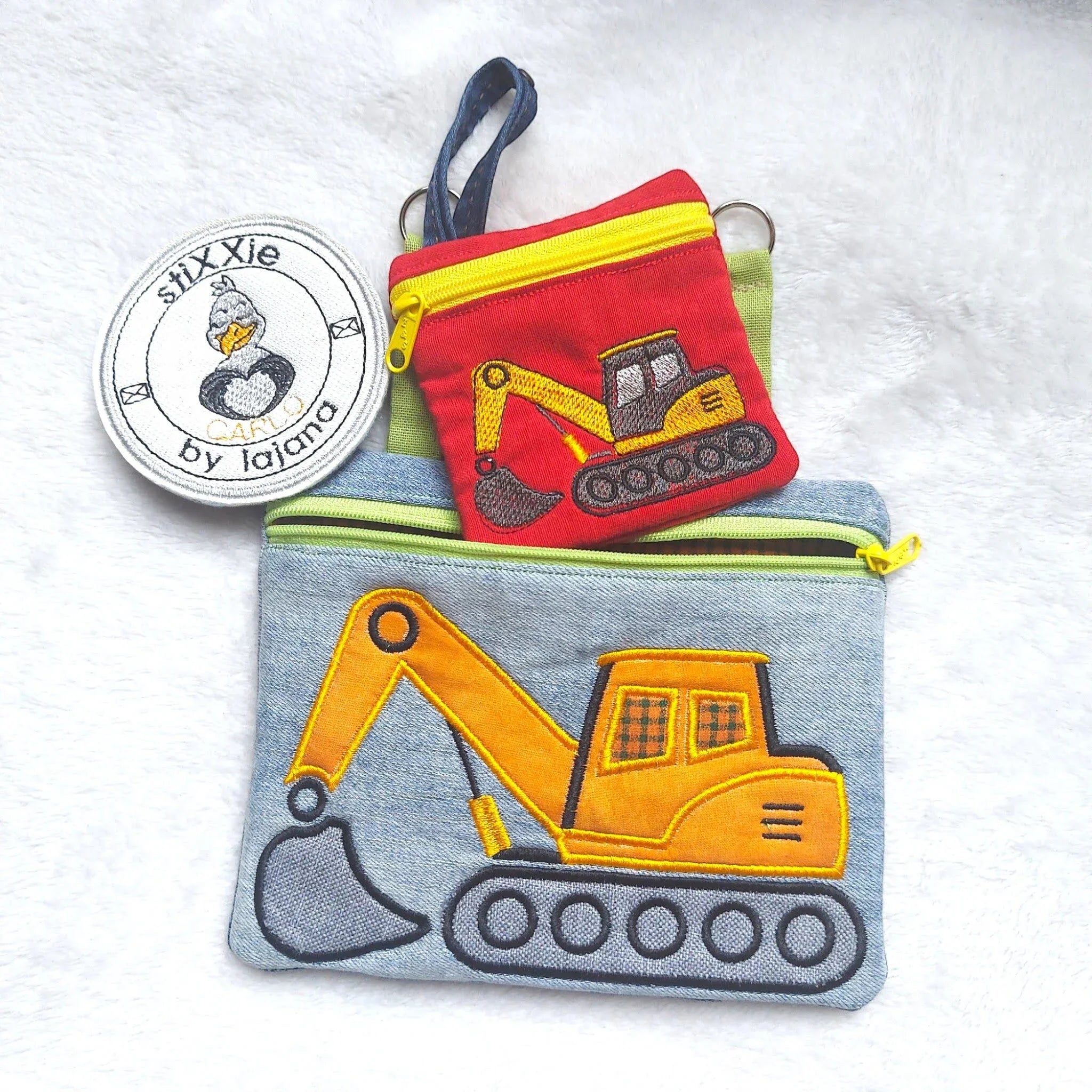 ITH Stickdatei Baggertasche