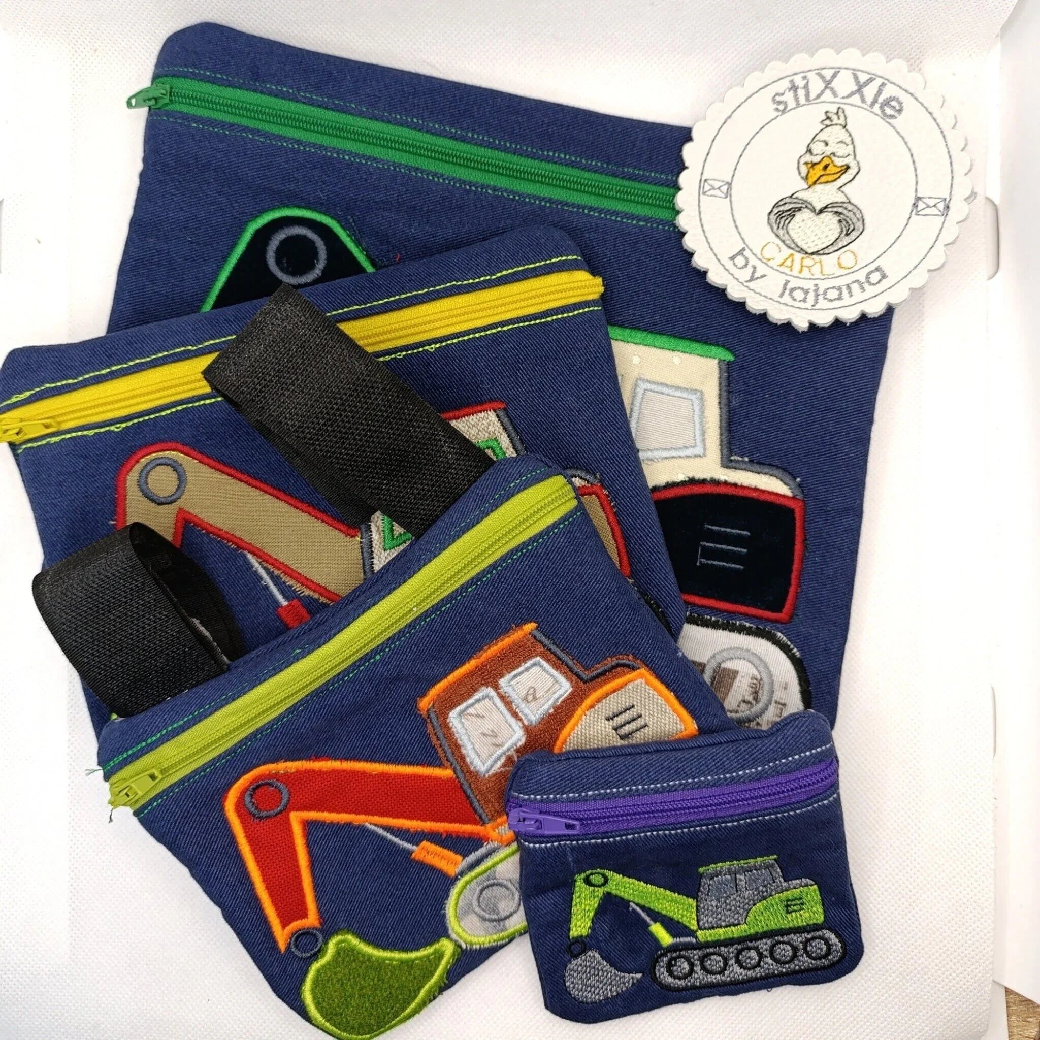 ITH Stickdatei Baggertasche