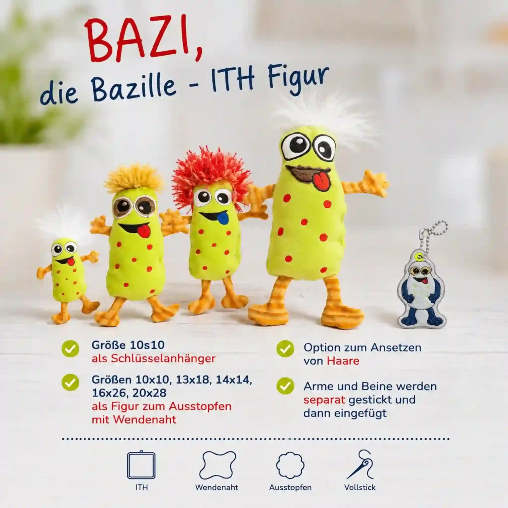 Stickdatei BAZI Bazille â ITH