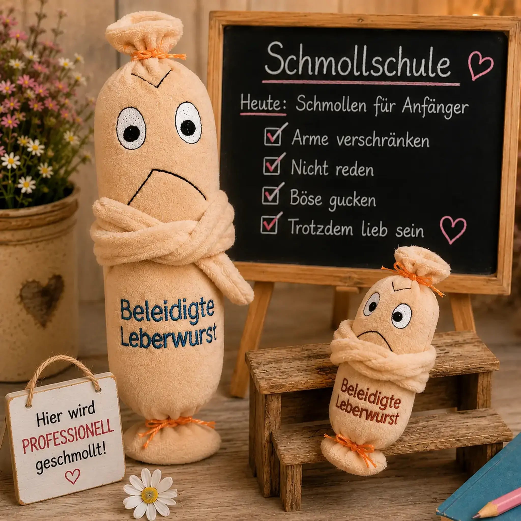 ITH Stickdatei Beleidigte Leberwurst