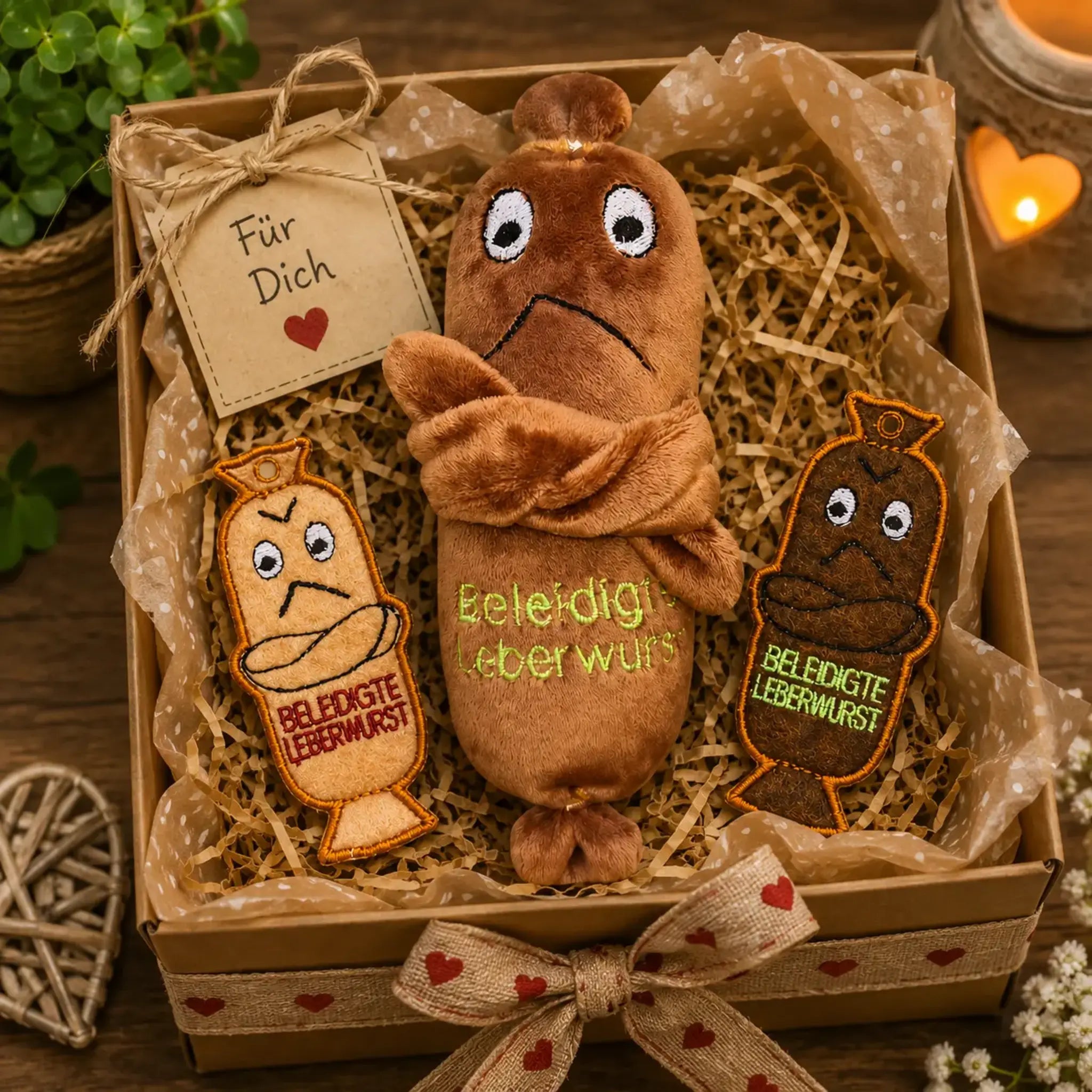 ITH Stickdatei Beleidigte Leberwurst