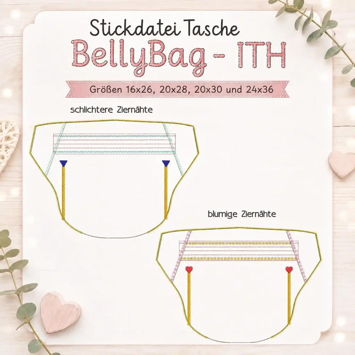 ITH Stickdatei Tasche BellyBag