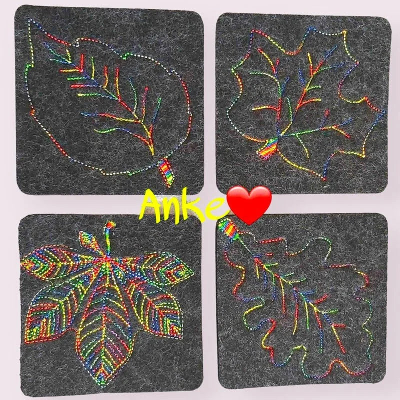 ITH Stickdatei Blätter von stiXXie by lajana