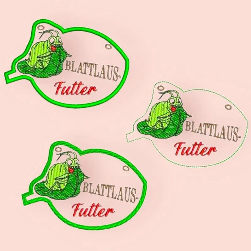 ITH Stickdatei Blattlaus Anhänger von stiXXie by lajana