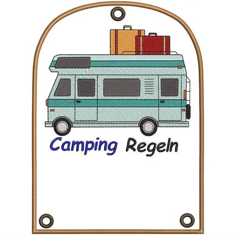 ITH Stickdatei Campingdeko Wohnmobil Ergänzung von stiXXie by lajana