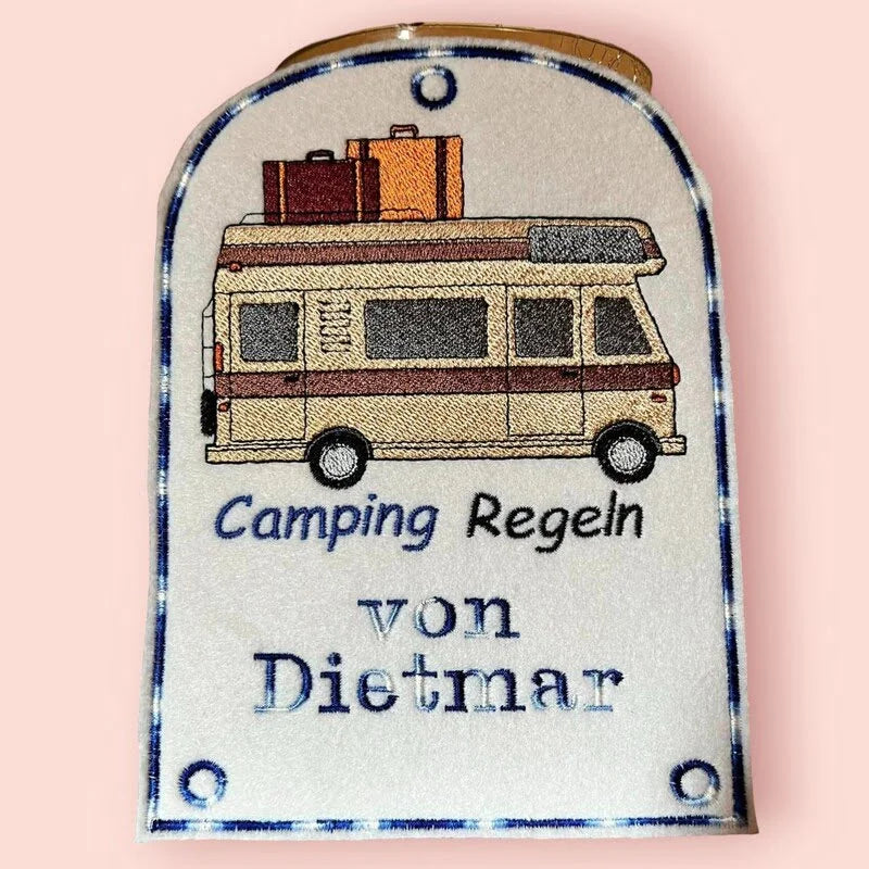 ITH Stickdatei Campingdeko Wohnmobil Ergänzung von stiXXie by lajana