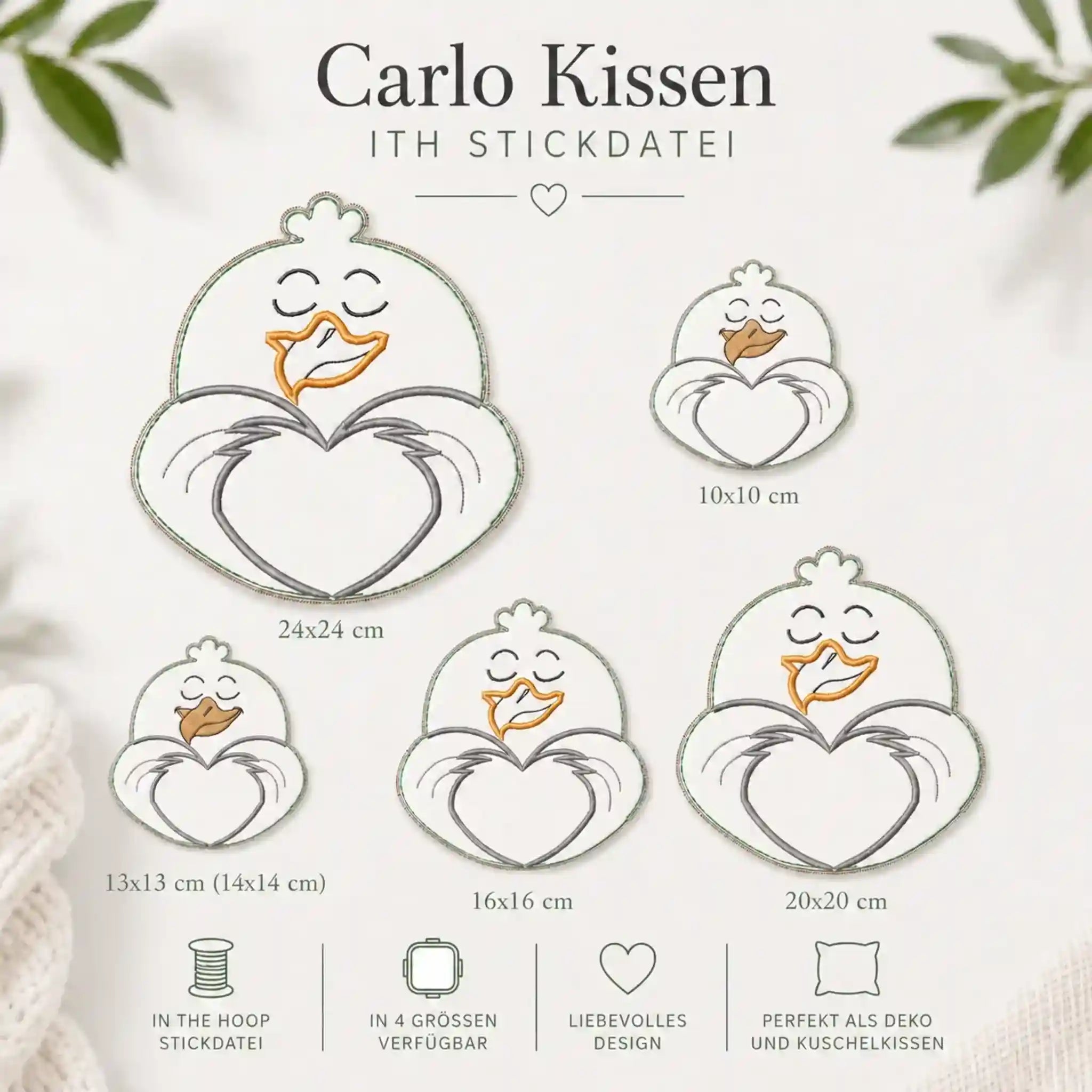 Stickdatei Möwe Carlo â ITH