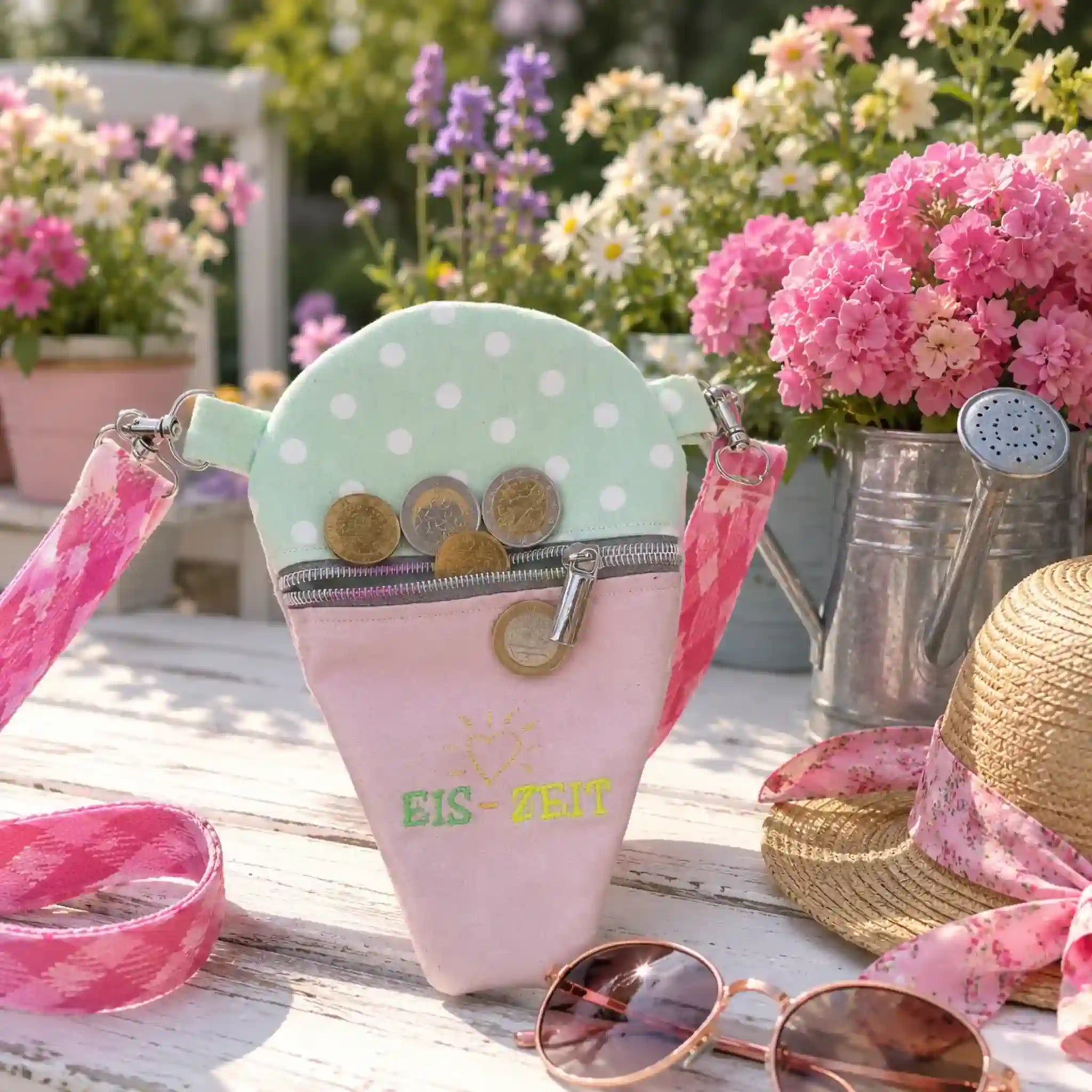 ITH Stickdatei Eis(geld)-Täschchen