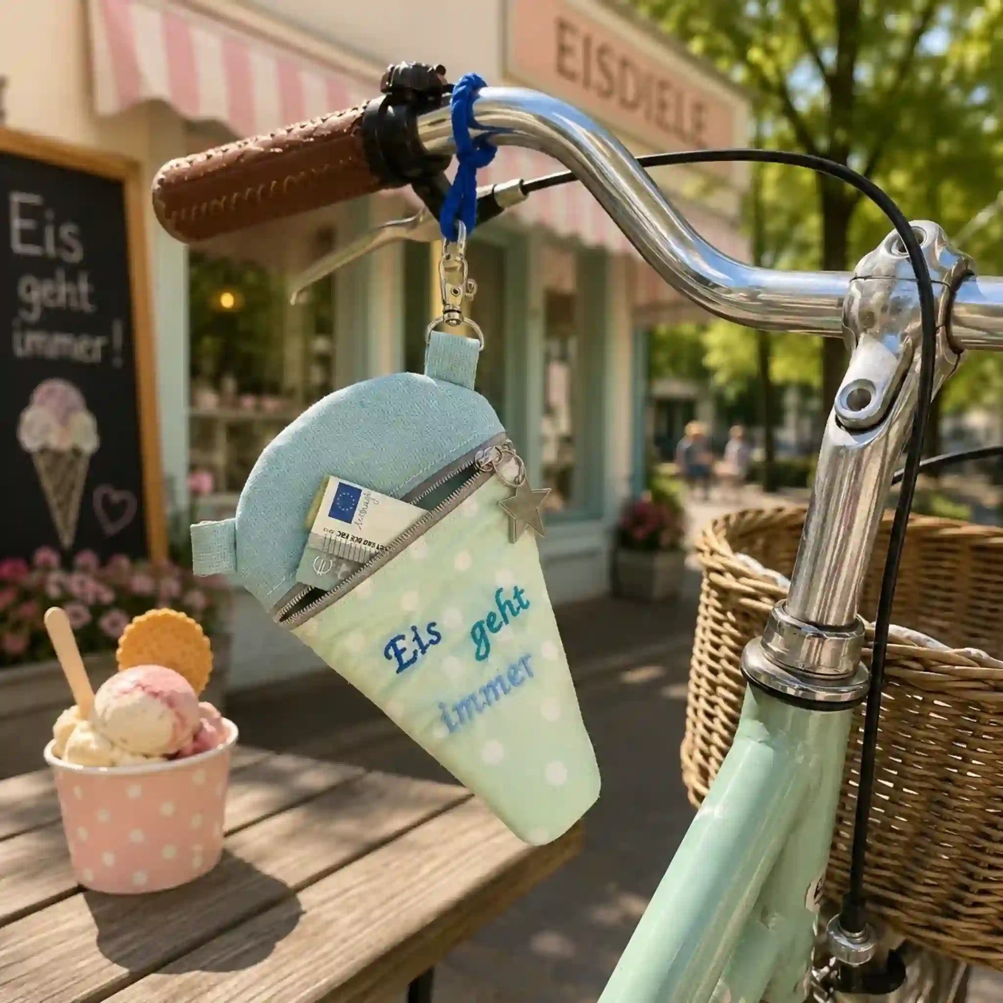 ITH Stickdatei Eis(geld)-Täschchen