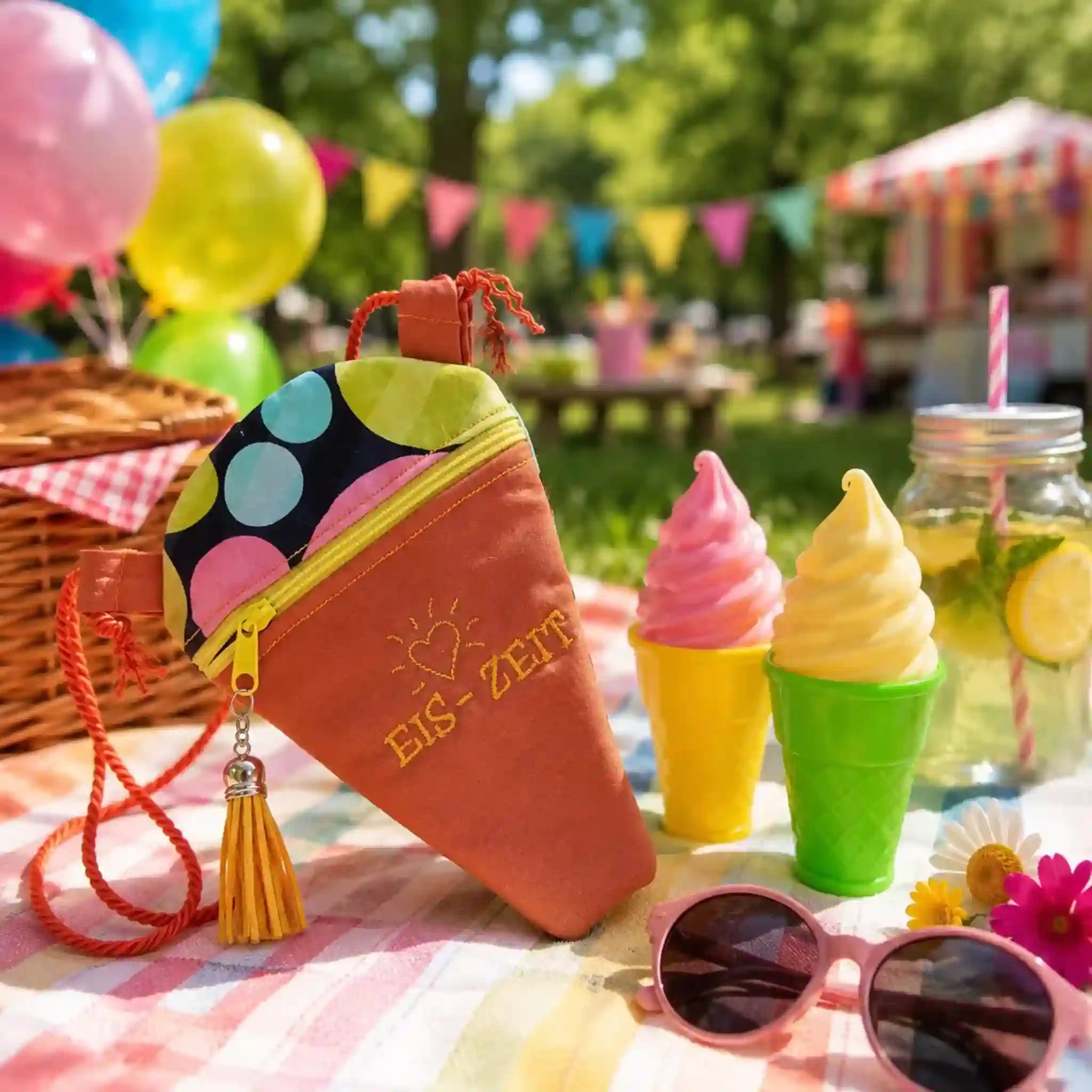 ITH Stickdatei Eis(geld)-Täschchen