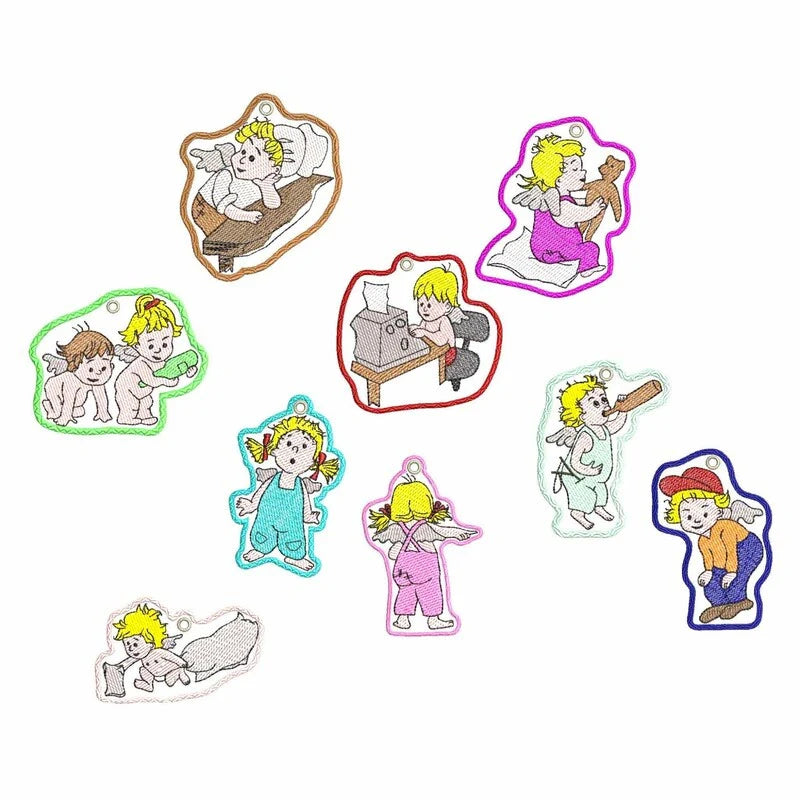 ITH Stickdatei Engel und Anhänger