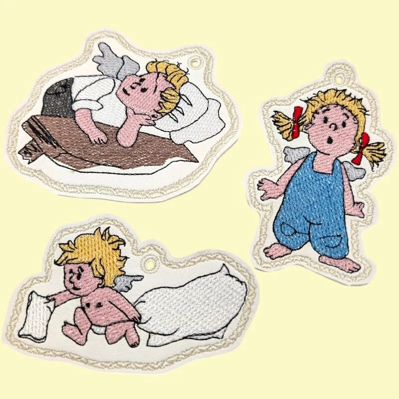 ITH Stickdatei Engel und Anhänger