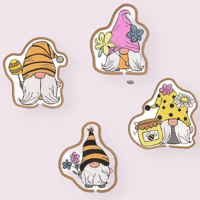 ITH Stickdatei Frühlingswichtel Stabfiguren von stiXXie by lajana