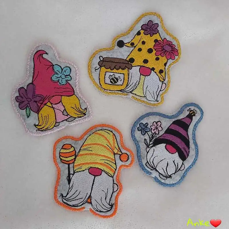 ITH Stickdatei Frühlingswichtel Stabfiguren von stiXXie by lajana