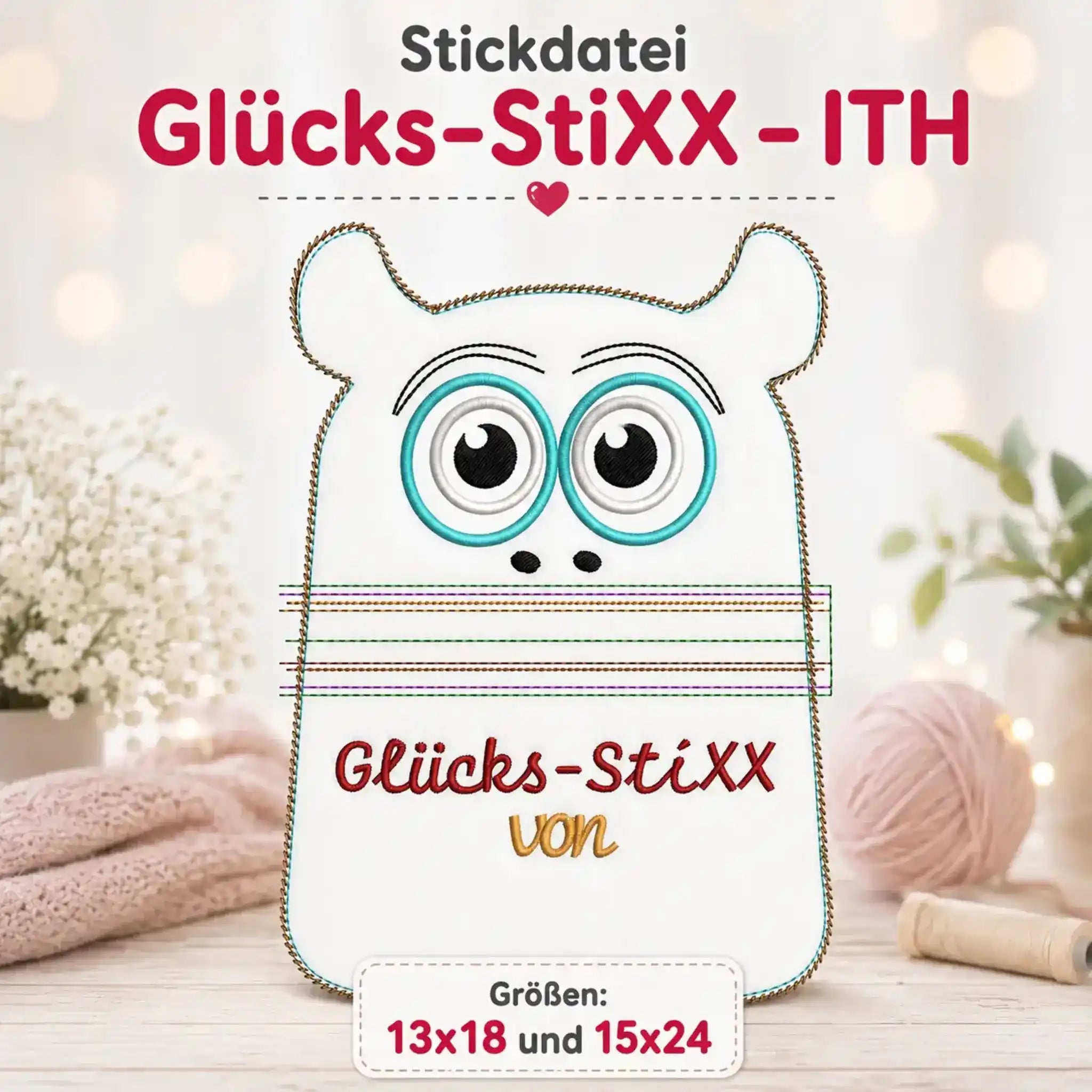 ITH Stickdatei Glücks-StiXX