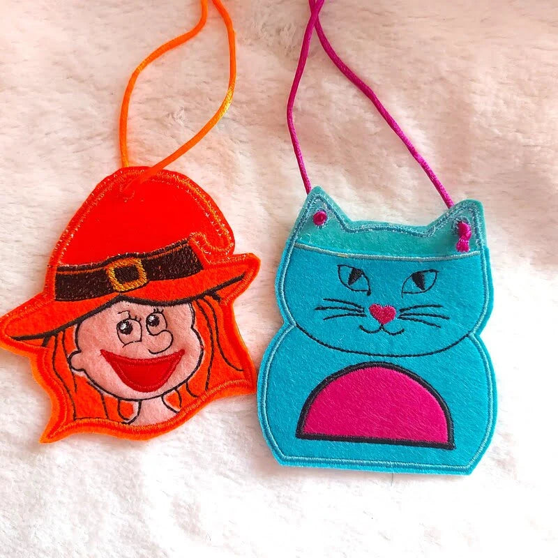 ITH Stickdatei Halloweentaschen und Mugrugs