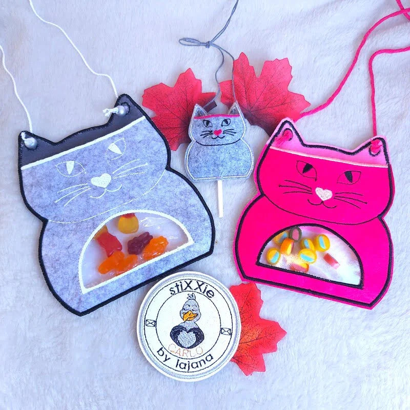 ITH Stickdatei Halloweentaschen und Mugrugs