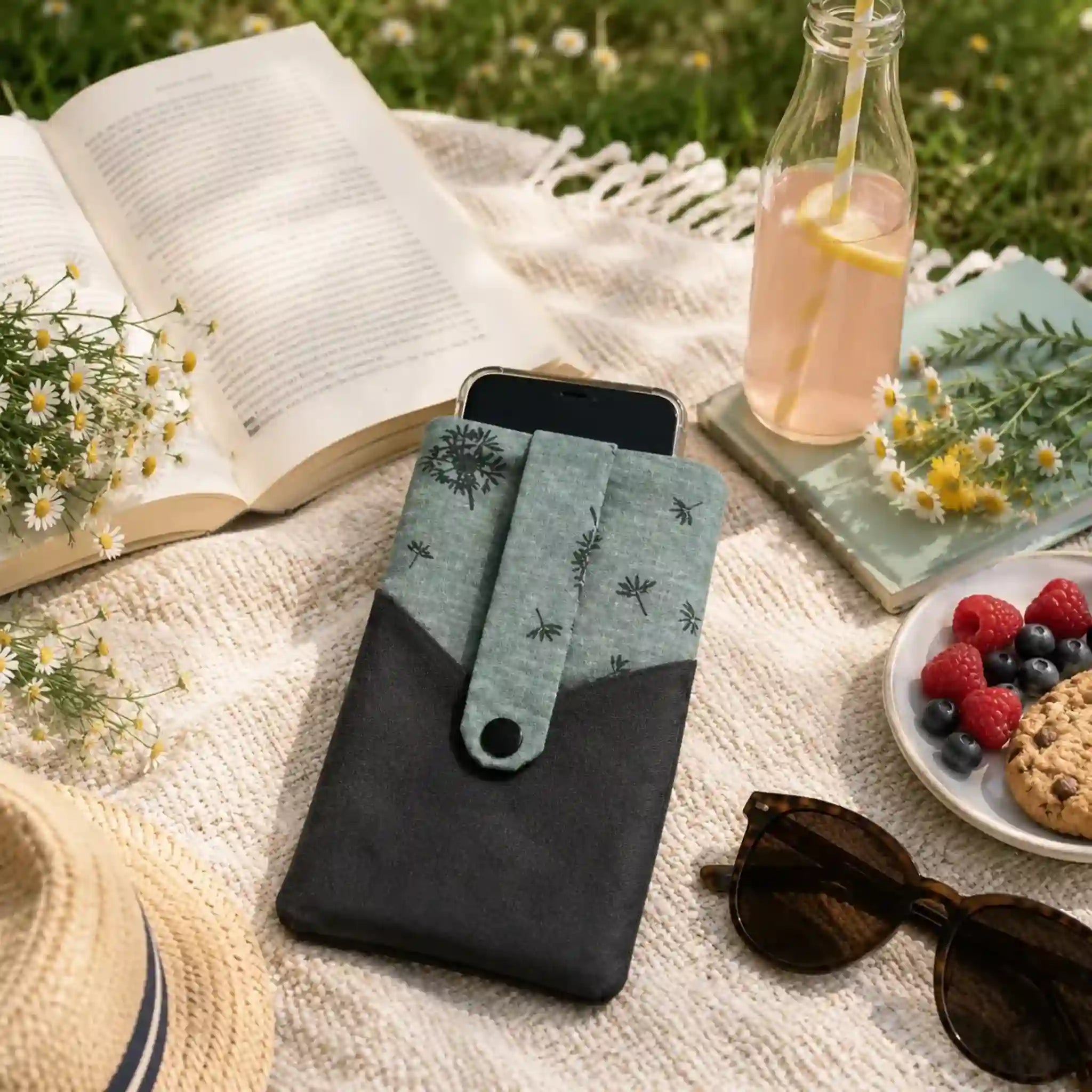 ITH Stickdatei Handy-Tasche mit Fach