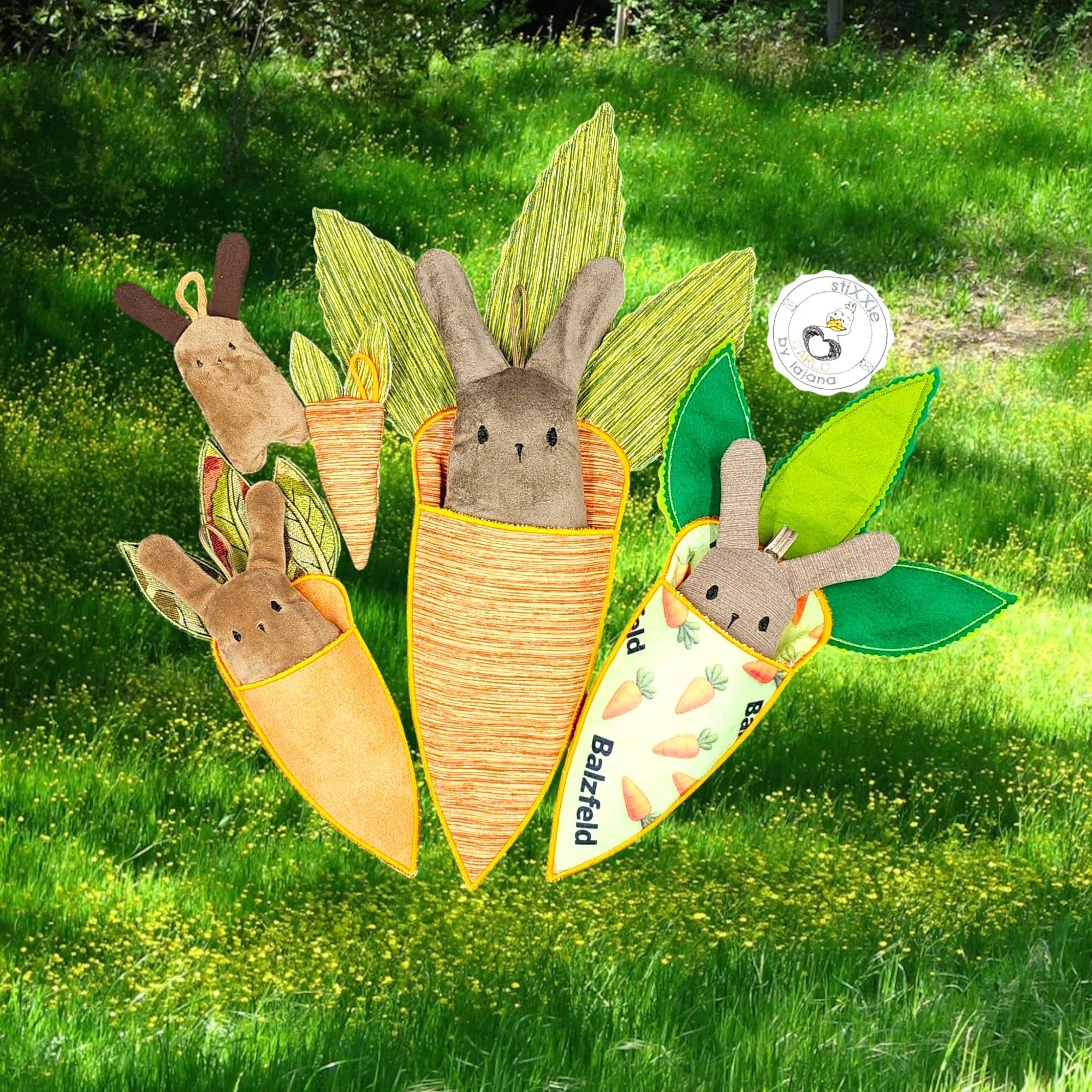 ITH Stickdatei Hase in Möhre