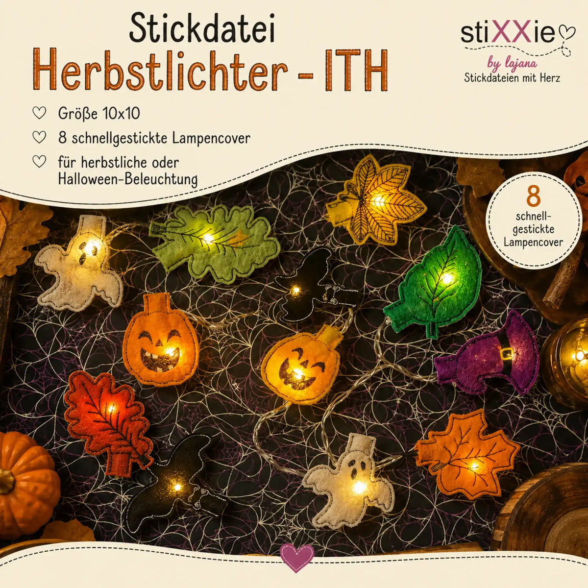 ITH Stickdatei Herbstlichter