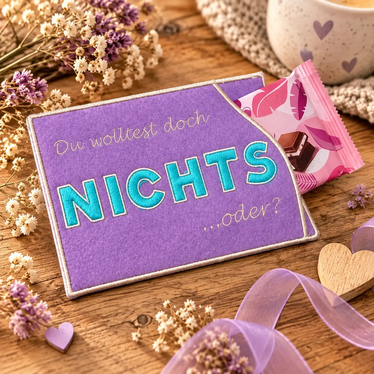 ITH Stickdatei Tasche Hülle Nichts