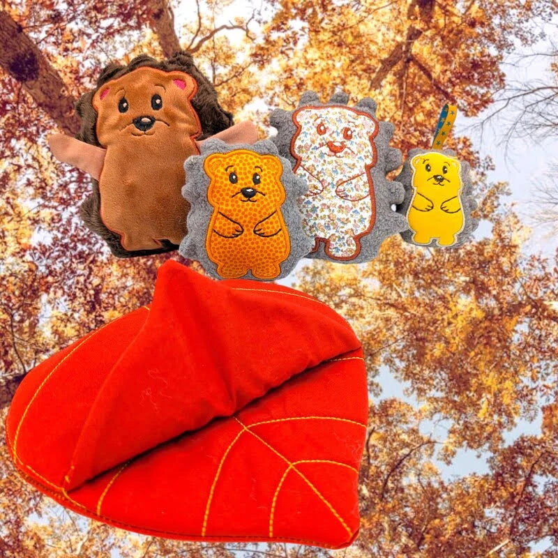 ITH Stickdatei Igel im Blatt