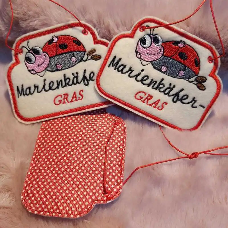 ITH Stickdatei Käfer Anhänger von stiXXie by lajana