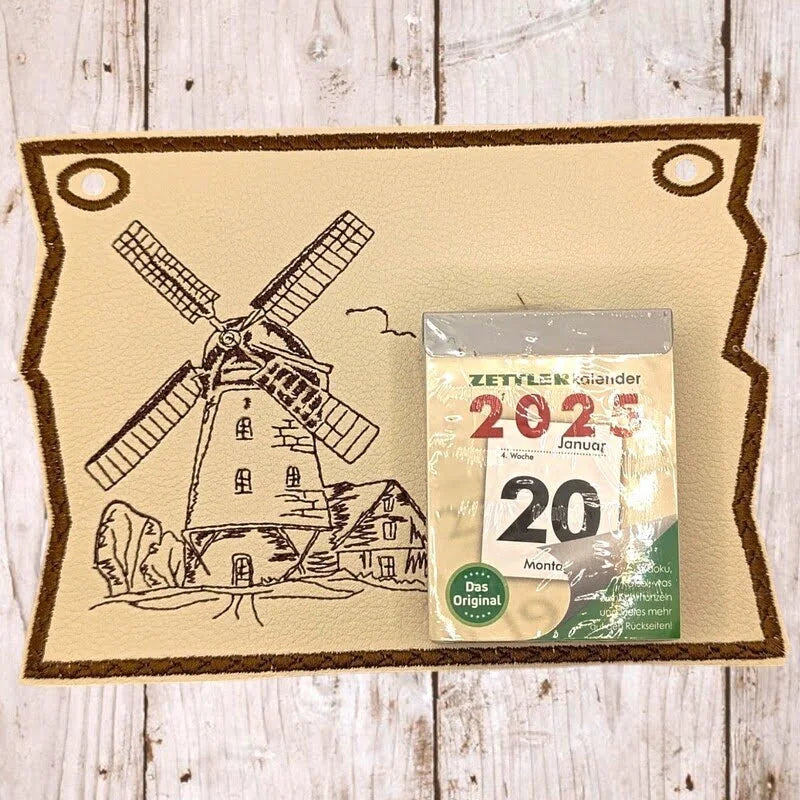 ITH Stickdatei Kalenderblatt für Abreißkalender von stiXXie by lajana