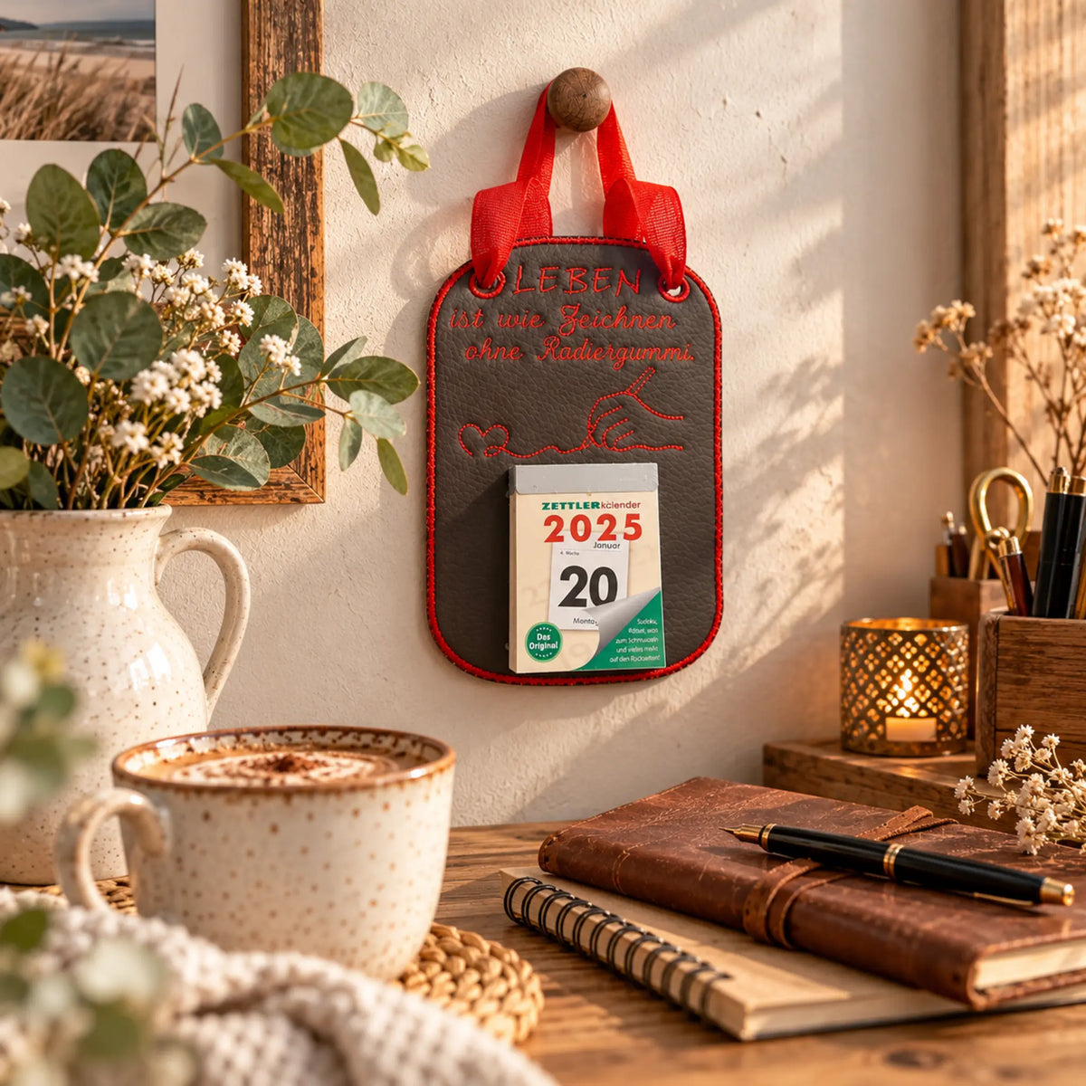 ITH Stickdatei Kalenderblatt für Abreißkalender 15x24 cm