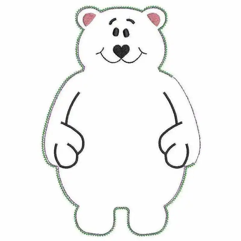 ITH Stickdatei Kuschel Eisbär von stiXXie by lajana