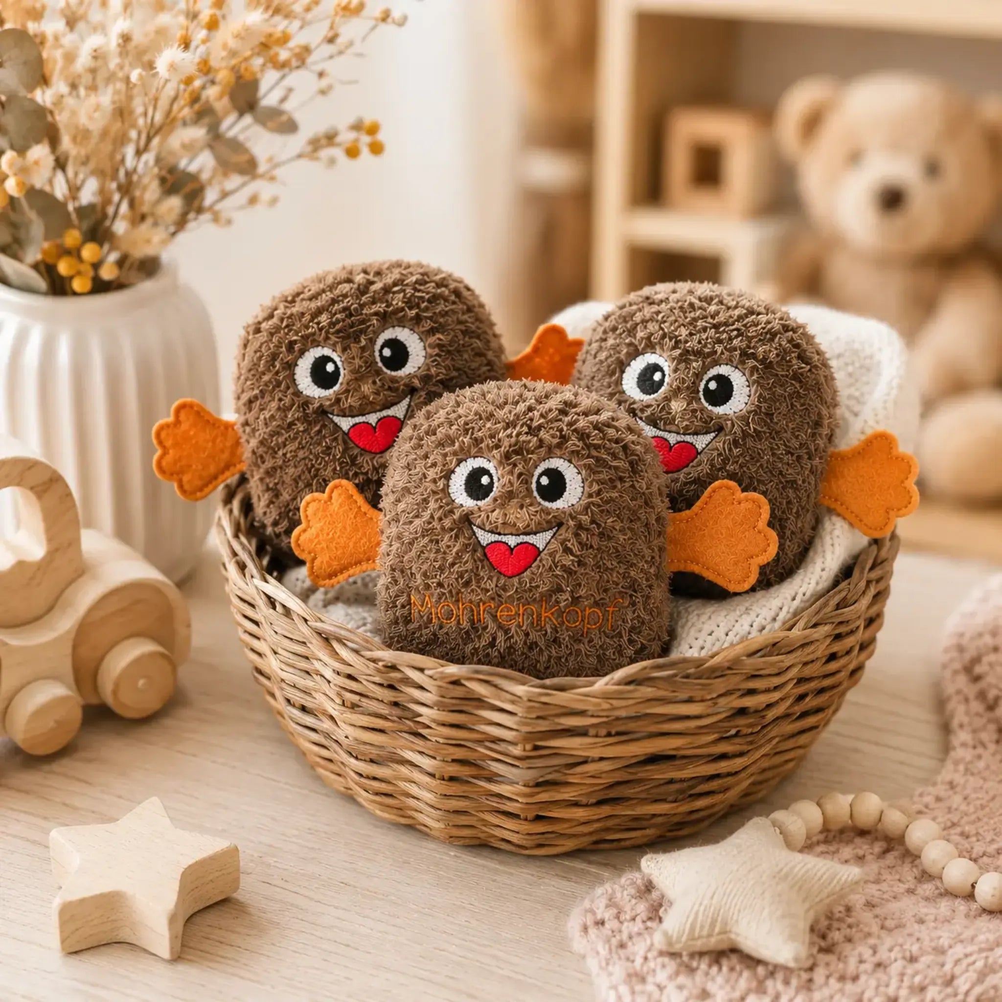 ITH Stickdatei Kuschelwuschel - ein süßer Anhänger
