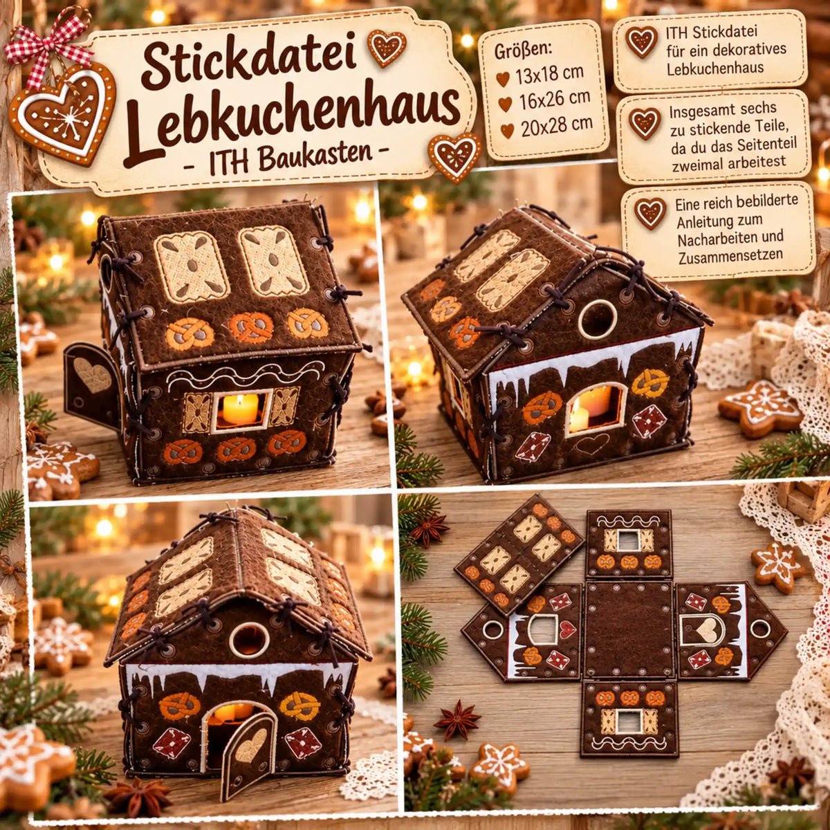 ITH Stickdatei Lebkuchenhaus
