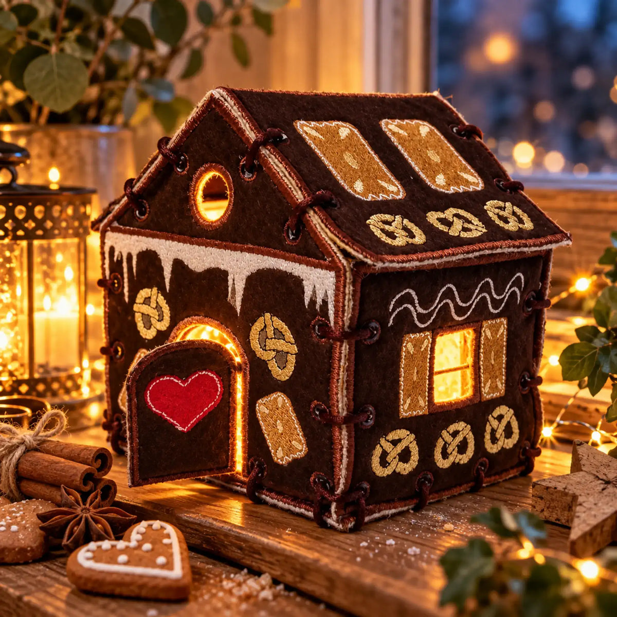 ITH Stickdatei Lebkuchenhaus