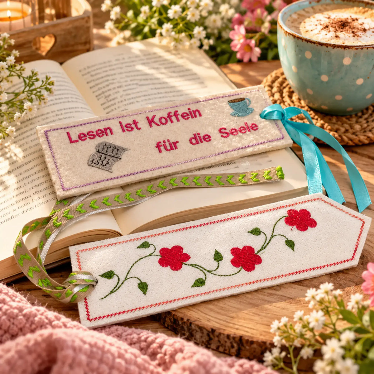 ITH Stickdatei Lesezeichen