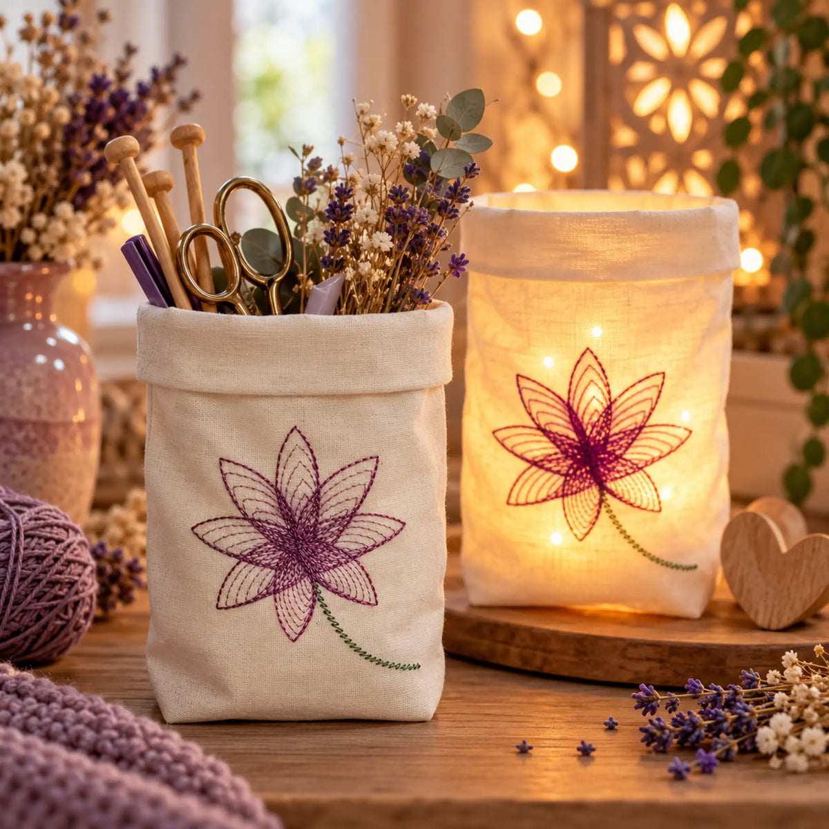 ITH Stickdatei Lichtbeutel Set