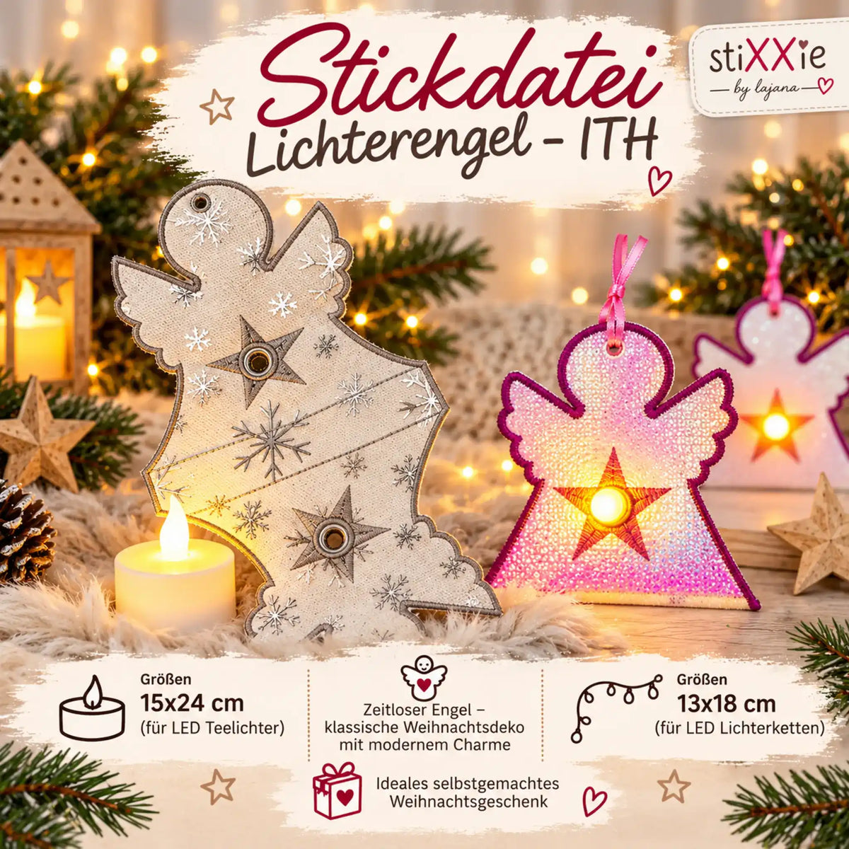 ITH Stickdatei Lichterengel 👼✨