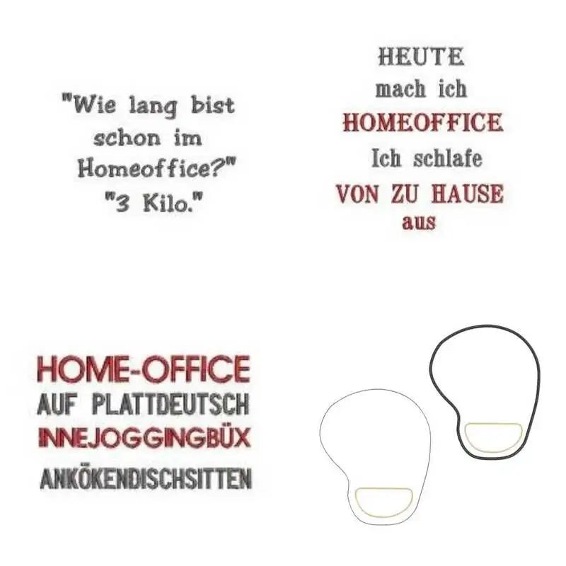 ITH Stickdatei Mousepad mit Sprüchen von stiXXie by lajana