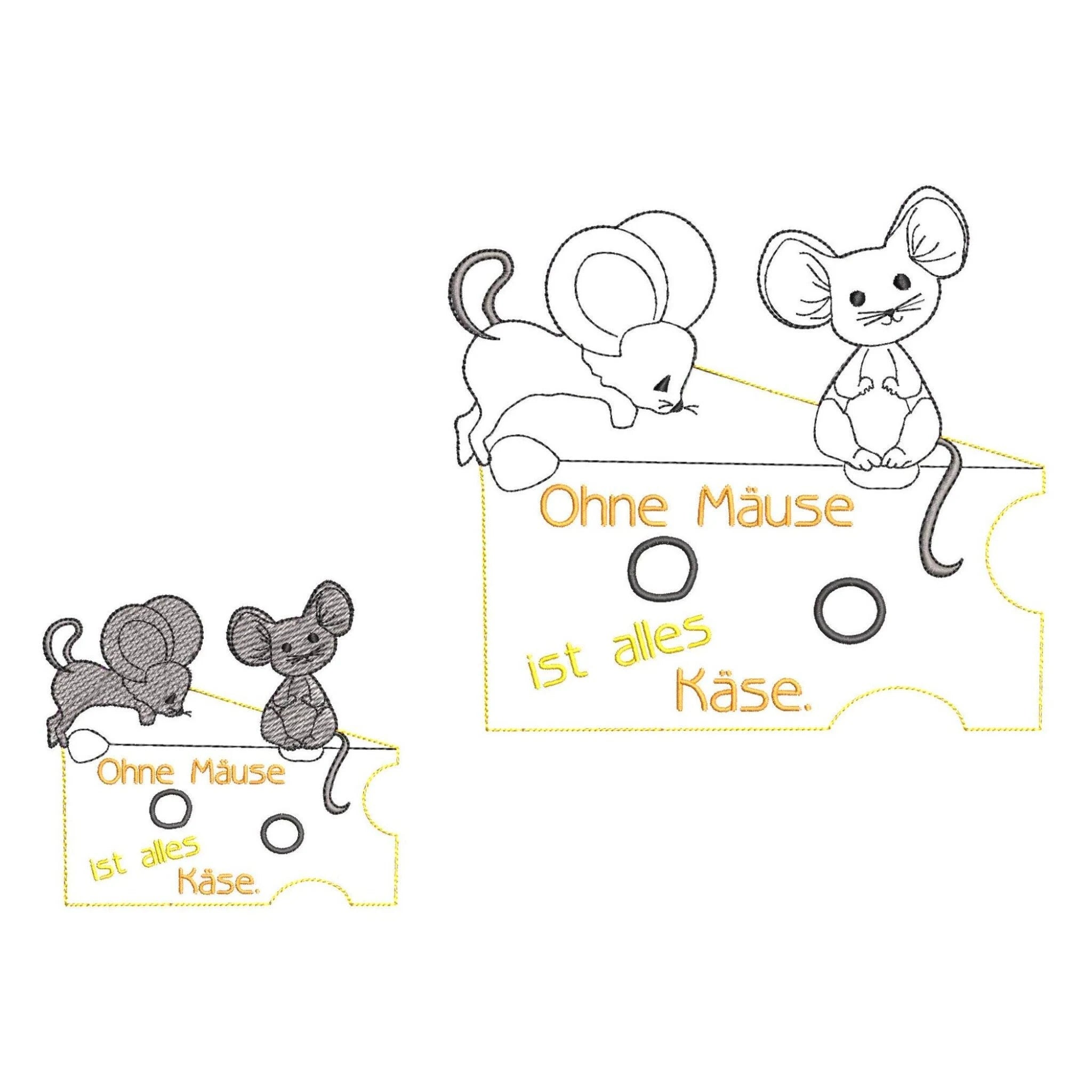 ITH Stickdatei Ohne Mäuse