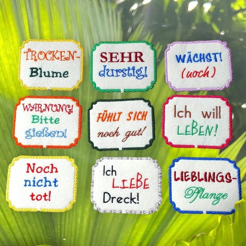 ITH Stickdatei Pflanzenstecker von stiXXie by lajana