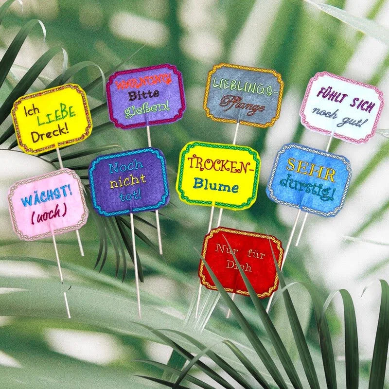 ITH Stickdatei Pflanzenstecker von stiXXie by lajana