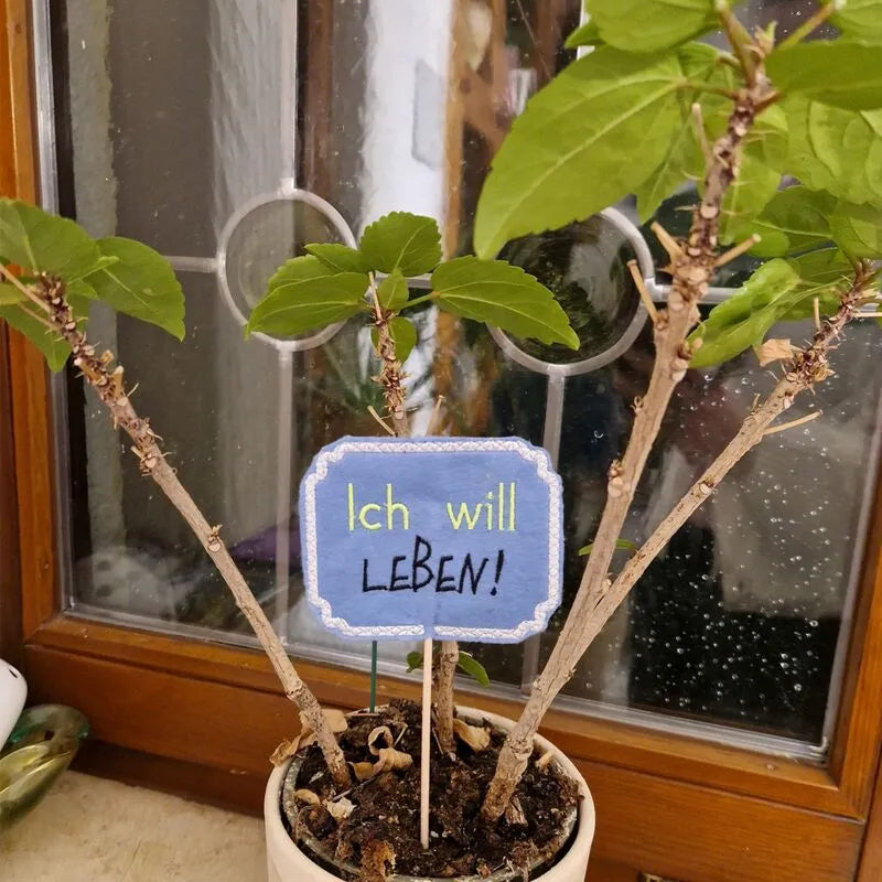 ITH Stickdatei Pflanzenstecker von stiXXie by lajana