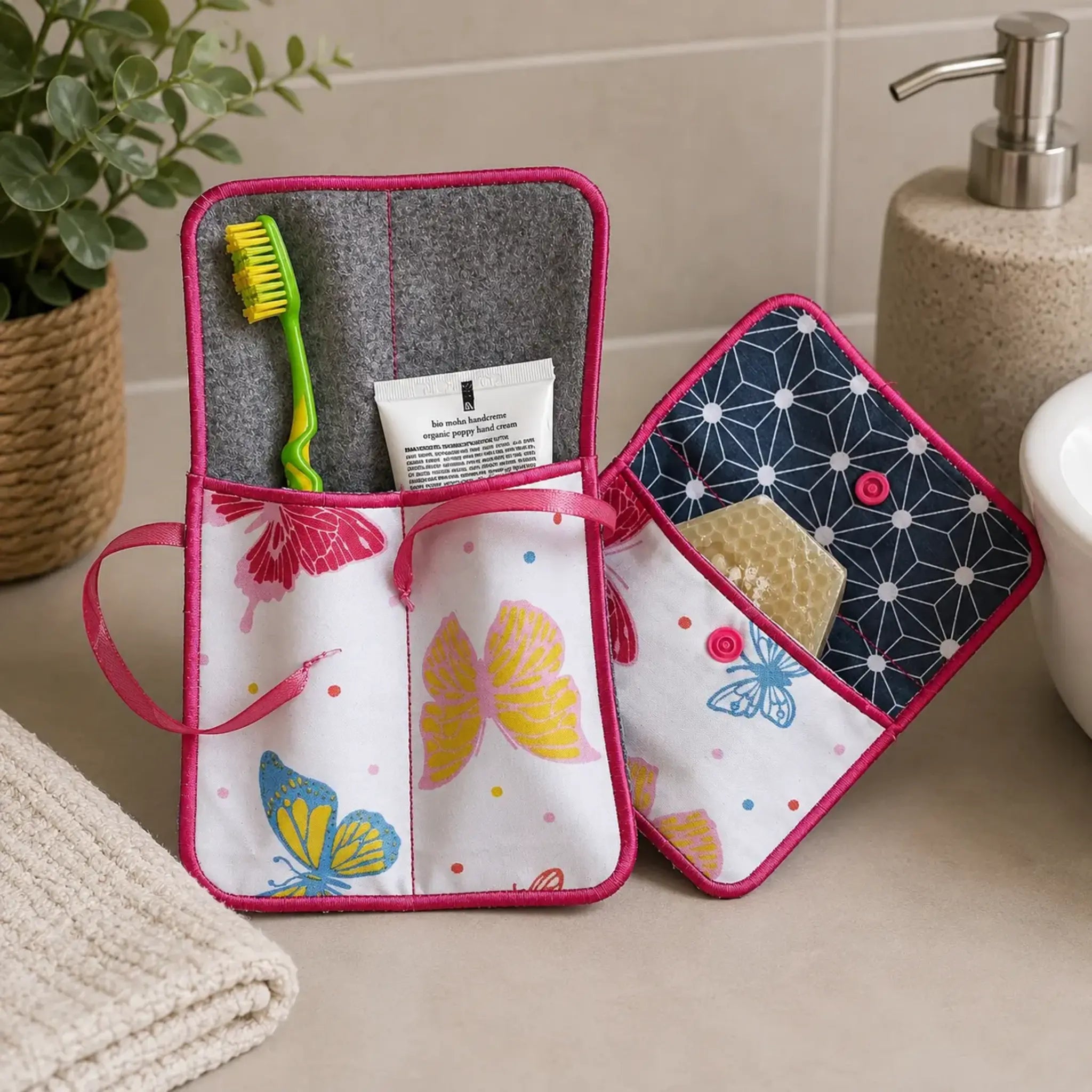 ITH Stickdatei Reise-Set Blanko 🧳 – Praktische Etuis zum Sticken
