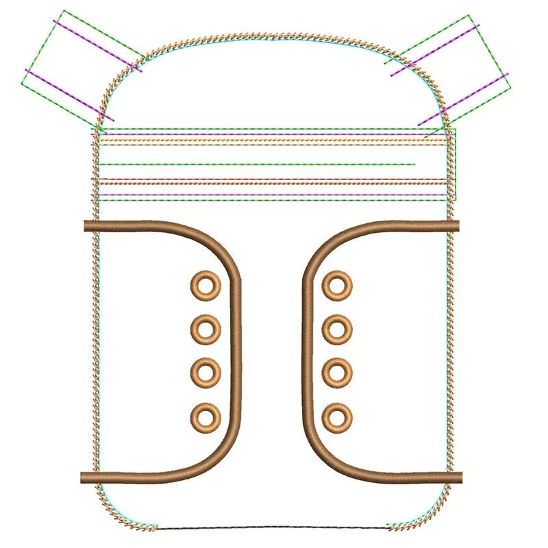 ITH Stickdatei RomeoBag Tasche Turnschuh