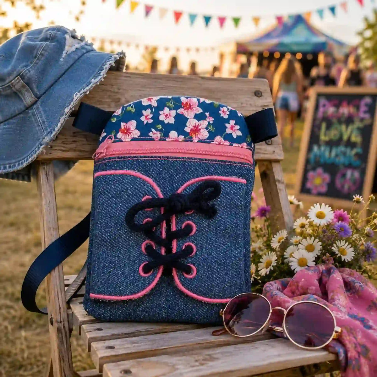 ITH Stickdatei Tasche RomeoBag - im Turnschuh-Design